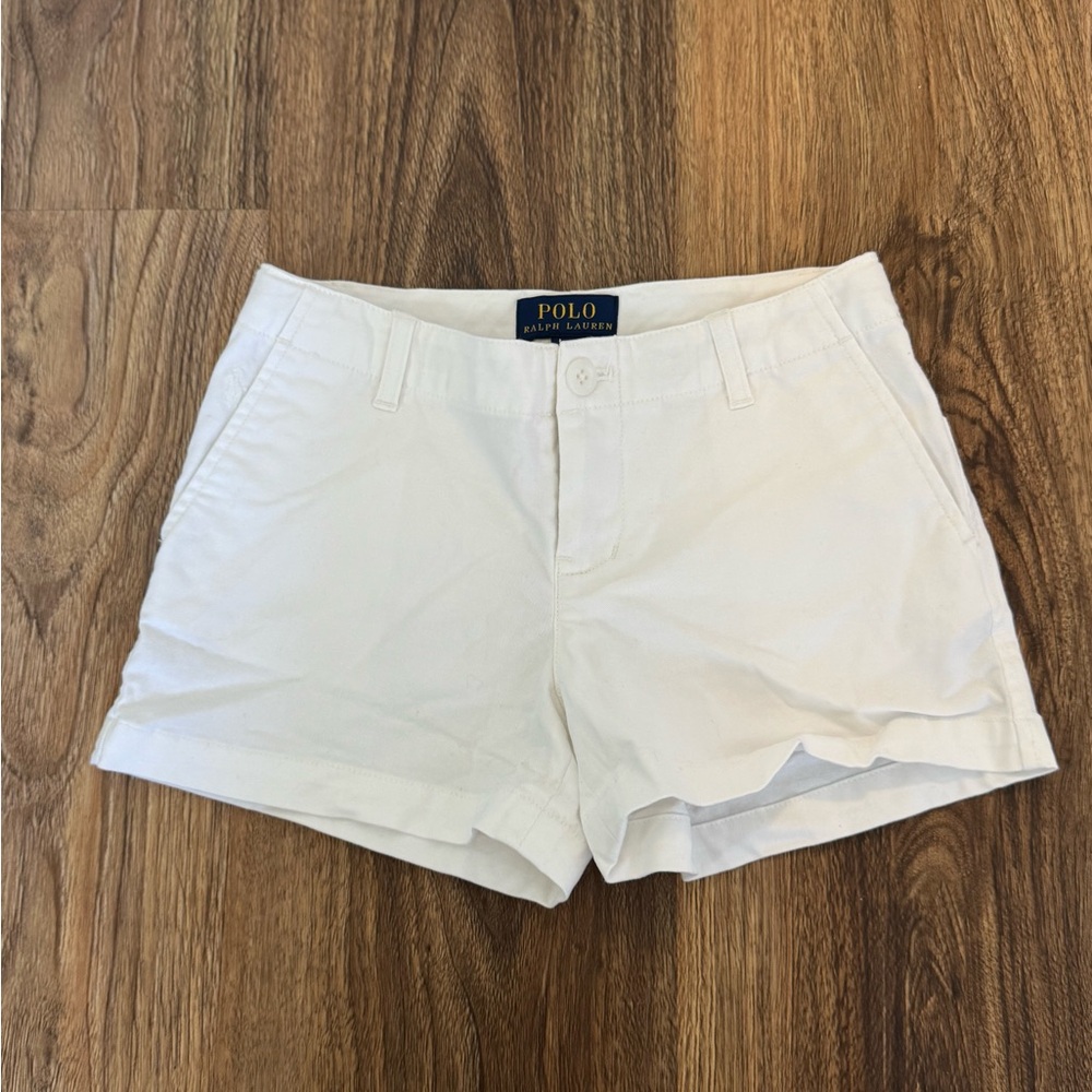 Polo by Ralph Lauren Cream Shorts Mid-Rise Casual